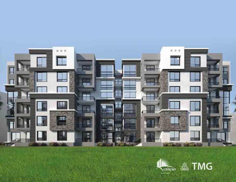 بمدينتى شقة 163 م2 غير محدد للبيع تقسيط تطل على وايد جـــاردن